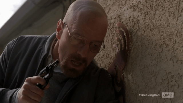 Breaking Bad S5E12 Walt with a gun