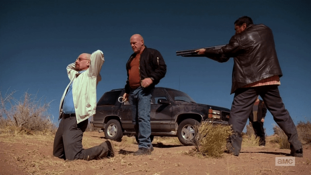 Breaking Bad S5E13 Walt being handcuffed
